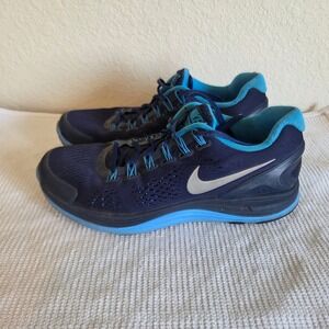 Nike LunarGlide 3 Mens Running Shoes Navy Blue Silver 525127-404 Size 8.5